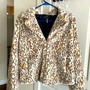 1.State super soft leopard print jacket. Size small. Only worn a few times